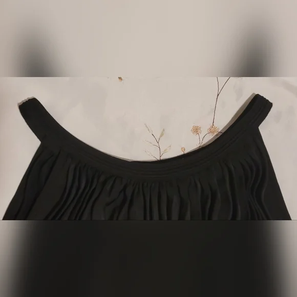 ​Vince. Black Sunburst Pleated Neck Halter Maxi Dress - 10 - Picture 7 of 15